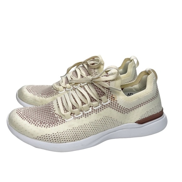 APL Womens Techloom Breeze Cream Sneakers Size 8 - Picture 1 of 8